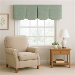 Scalloped Fabric Valance